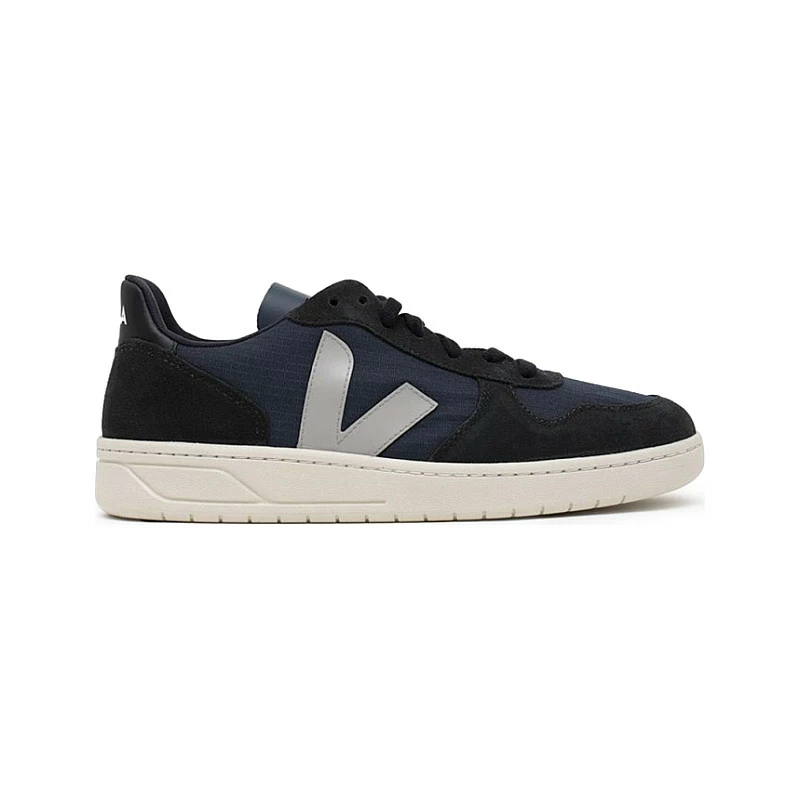 Veja Veja V-10 Ripstop Nautico Oxford Grey Black 3 Veja Veja V-10 Ripstop Nautico Oxford Grey Black